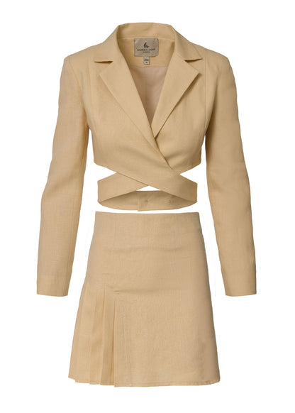 Elevate Linen Set - Beige - GIORGIA LUCASI
