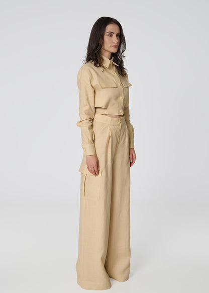 Ethereal Linen Utility Set - Beige - GIORGIA LUCASI