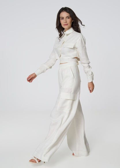 Ethereal Linen Utility Set - Ivory - GIORGIA LUCASI