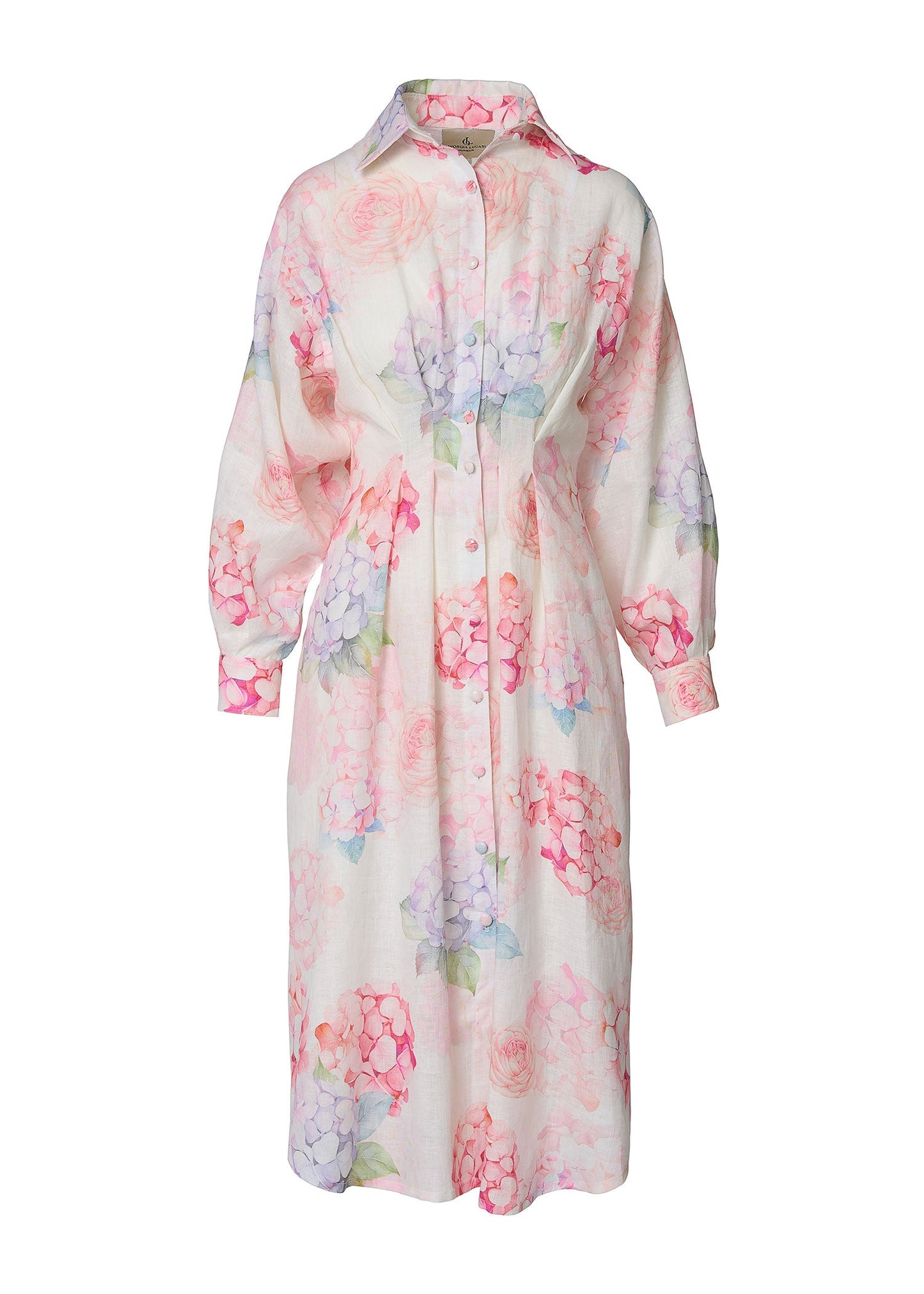 Floral Serenity Shirt Dress - GIORGIA LUCASI