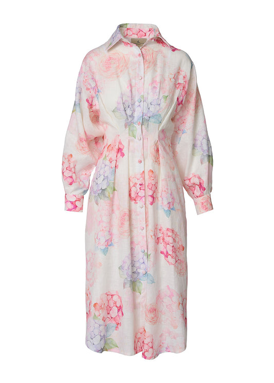 Floral Serenity Shirt Dress - GIORGIA LUCASI