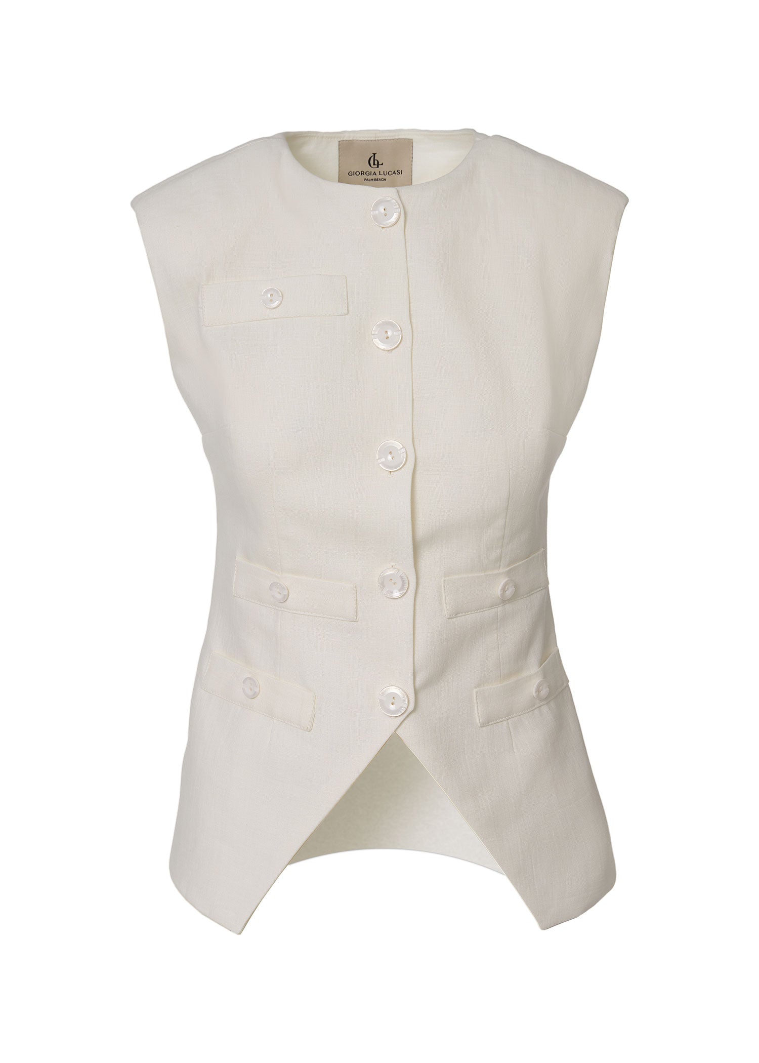 Iconic Grace Linen Suit - Ivory - GIORGIA LUCASI
