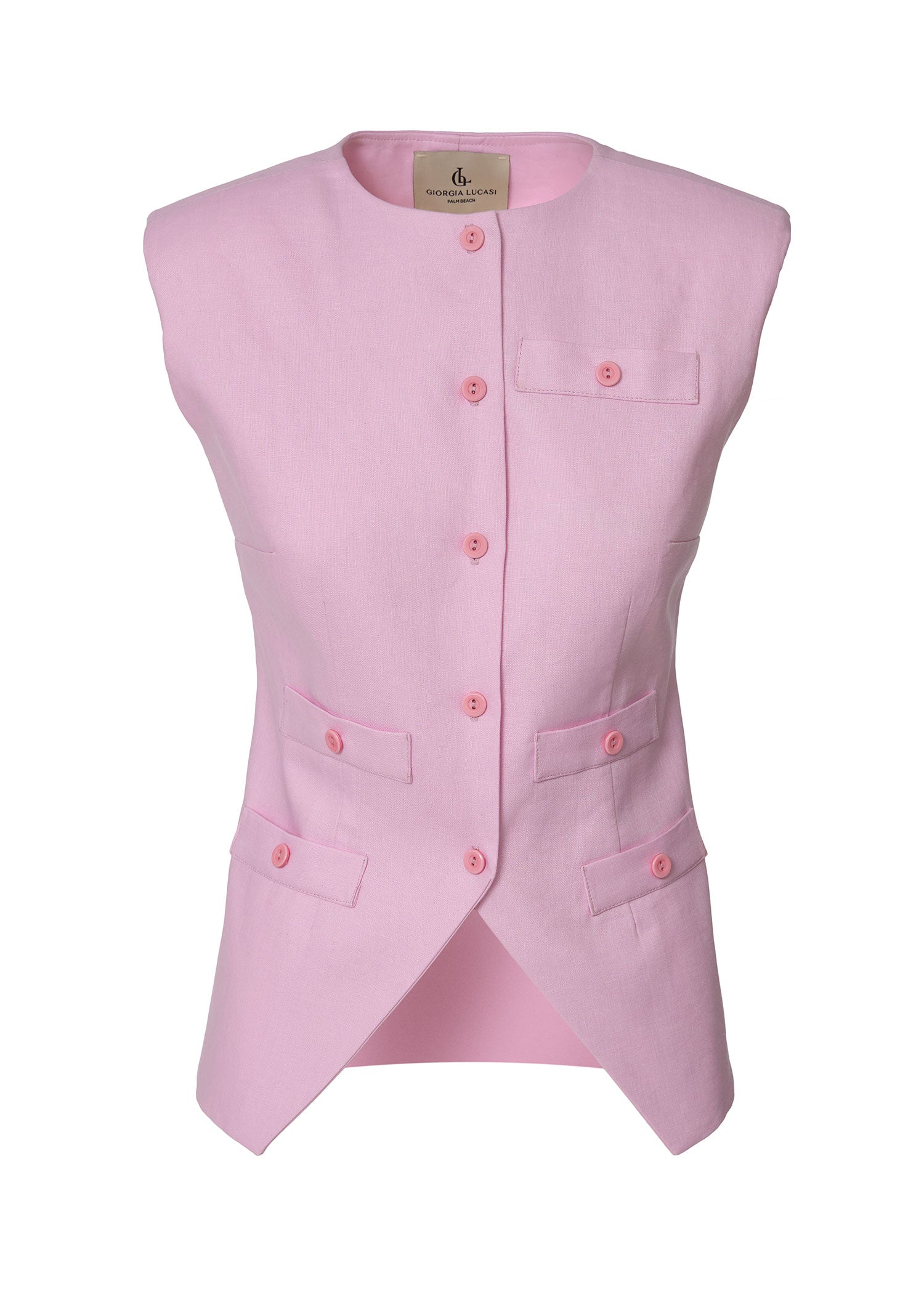 Iconic Grace Linen Suit - Pink - GIORGIA LUCASI