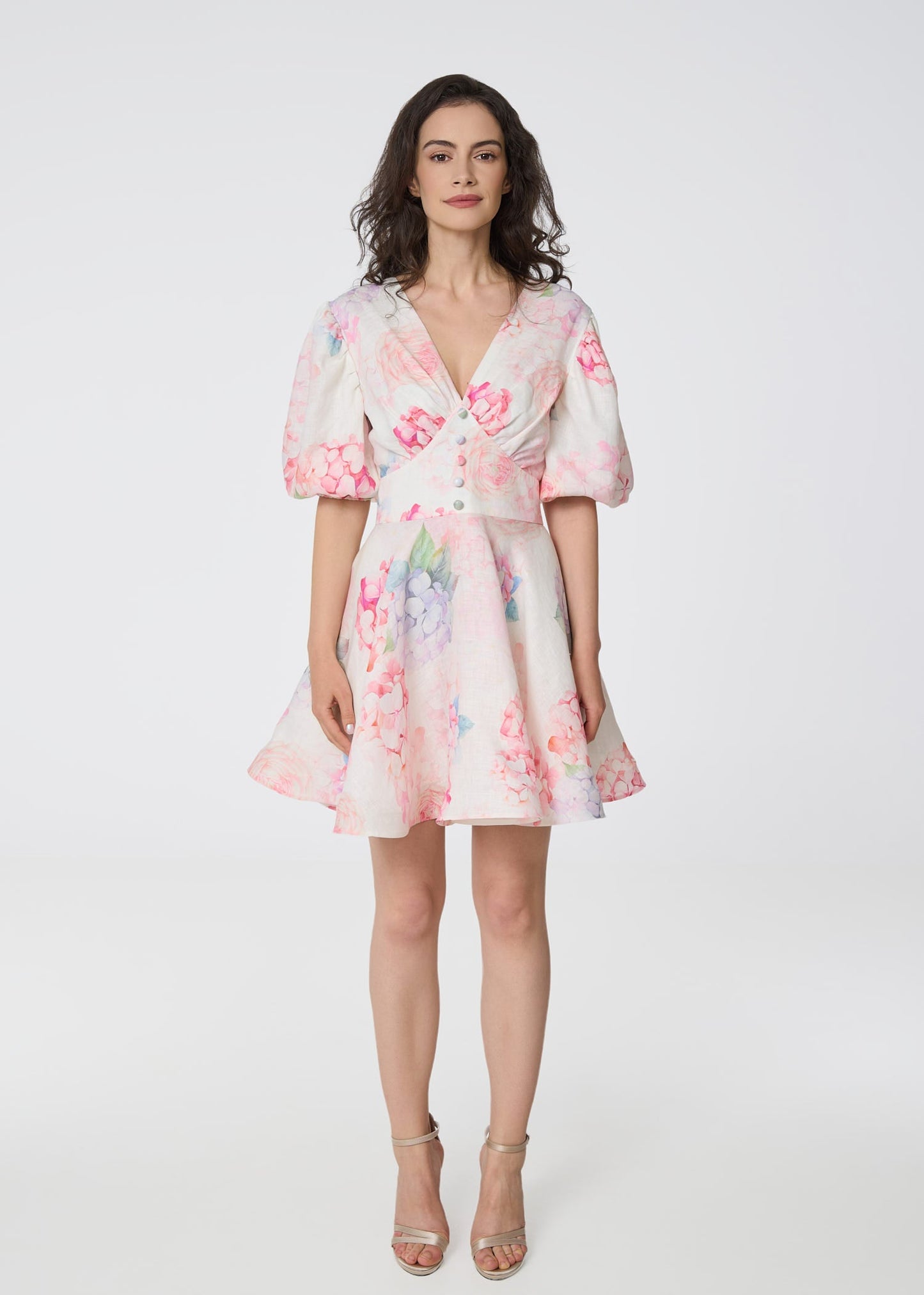 Refined Allure Linen Dress - GIORGIA LUCASI