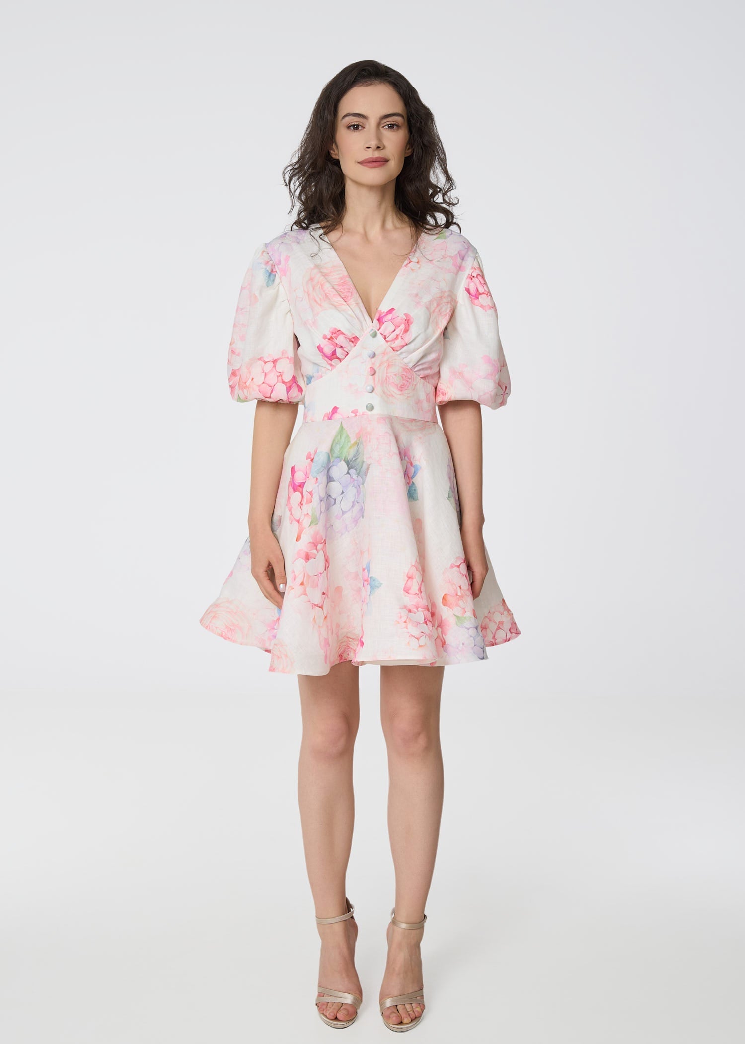 Refined Allure Linen Dress - GIORGIA LUCASI