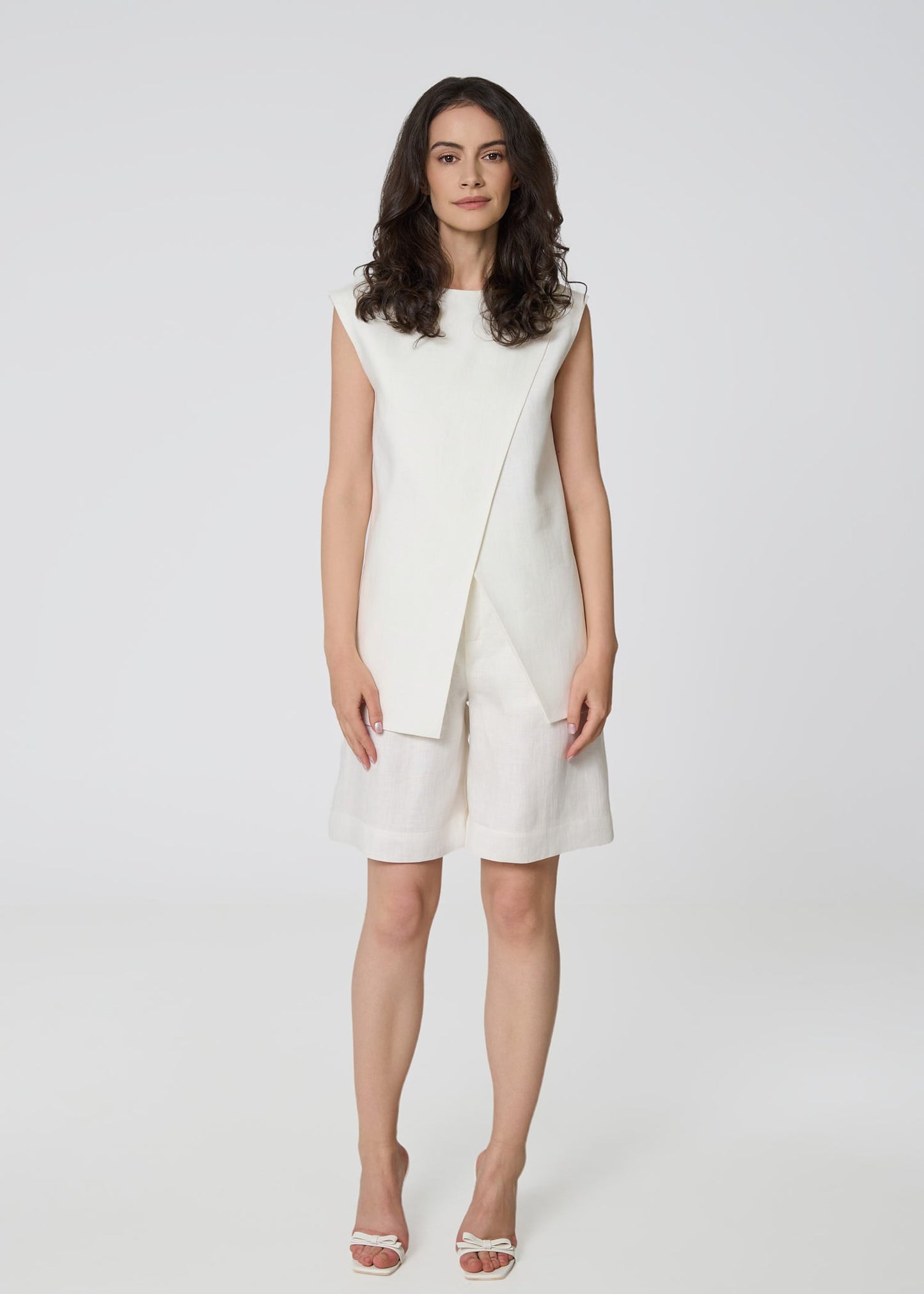 Scarlet Aura Linen Set - Ivory - GIORGIA LUCASI