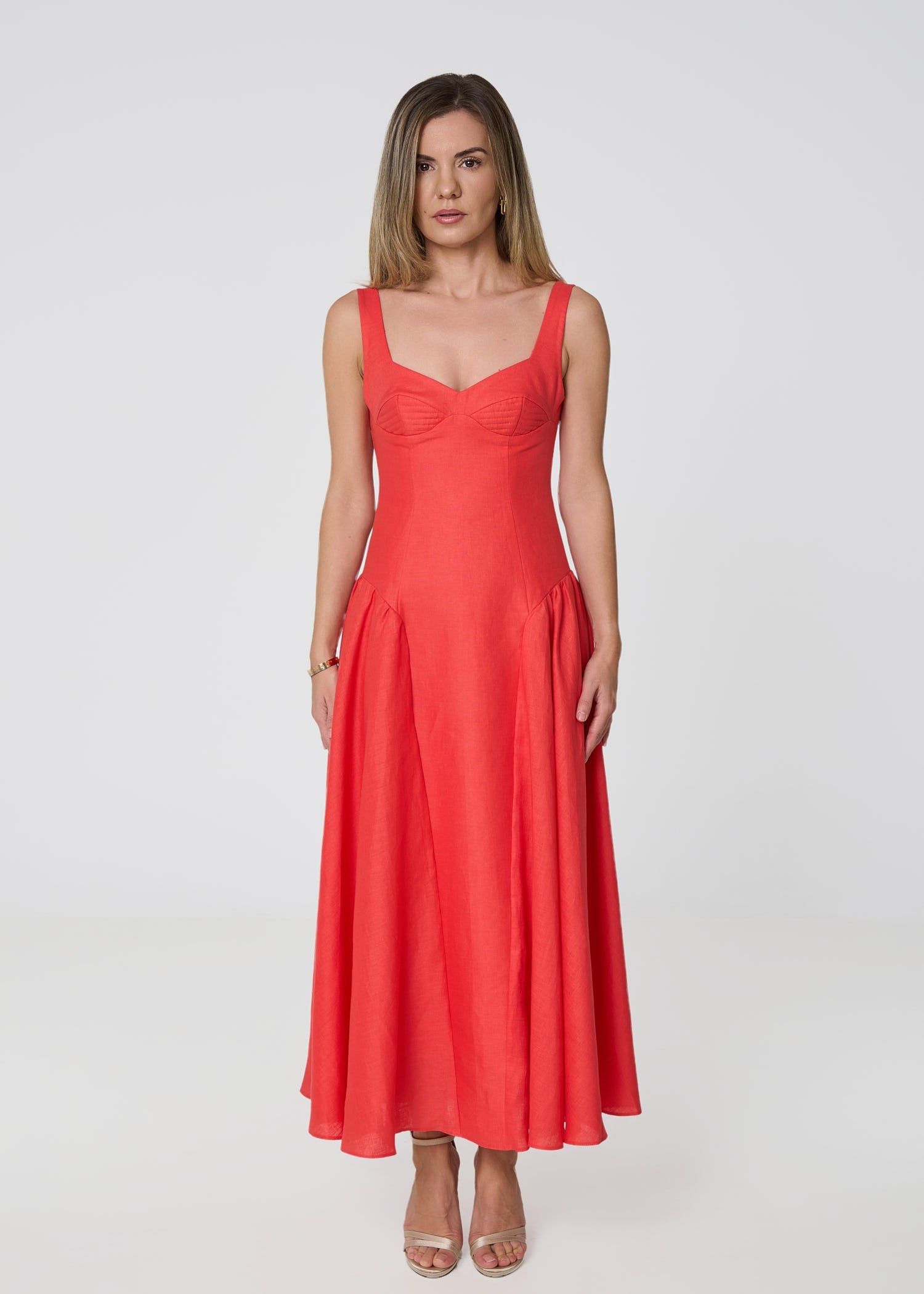 Sienna Bloom Linen Dress - GIORGIA LUCASI